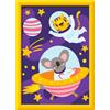 Ravensburger CreArt 23991 - Animals in Space - dipinto con numero per bambini dai 7 anni in su, set di pittura con cornice, pennello e colori acrilici, regalo per ragazze e ragazzi