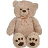 Idena Orsacchiotto XXL con fiocco, ca. 90 cm | Peluche color beige, orsacchiotto con morbida pelliccia, lavabile a mano