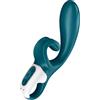Satisfyer Hug Me Connect App Dildo Vibratore Clitorideo e Punto G | Sex Toy flessibile | 2 potenti Motori | Design ergonomico | Sex Toys per Donne | Controllato da App in Blu