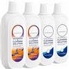 Cllinceep Detergente per Lavapavimenti, Compatibile con Tineco, 4 x 500 ml | Compatibile con iFLOOR e FLOOR ONE S3, S5, S6, S7 e S9 senza vapore; 4 flaconi da 500 ml, due profumazioni
