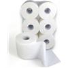 Pro DP 6 rotoli di carta per asciugamani, 2 veli, tissue bianco intessuto, 20 cm di larghezza, 160 m, perforati, 450 fogli da 20 x 36 cm