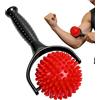Whnbuij Rullo Massaggiante Bastone Rilassante a Mano con Palline Massaggianti | Rullo Manuale per Massaggio per Corpo, Piedi, Spalle, Mani, Gambe, Polpacci, Schiena