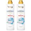 Generico Elisir Detergente Gel Concentrato Robot e Lavapavimenti wexor 2 x 750 ml | Detersivo 1500 ml, Alta protezione, Profumo Fresco Fior di Loto e Zagara, schiuma frenata