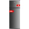 NILSON Frigorifero a 2 ante in acciaio inox, NF145500EX, capacità 206 litri, anta reversibile, basso livello sonoro, efficienza energetica classe E