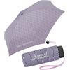 United Colors of Benetton Benetton - Ombrello tascabile Ultra Mini Flat Dots, Wavy Stripes Sweet Taffy, 89 cm