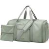 GOLF QUALITY Borsone da Viaggio Donna Convertibile 2 in 1 Borsone Palestra Borsa Sportiva con Scomparto Scarpe, Grande Capacità Borsa da Appendere Gym Bag, 48L,Vert sauge
