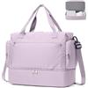 SEAFEW Borsone da Viaggio,Bagaglio a Mano 45x36x20 Easyjet Borsa da Viaggio | Borsa da Cabina Easyjet Borsa Palestra Sportiva Borsa Ospedale Parto con Scomparto per le Scarpe per Uomo e Donna,Viola