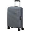 American Tourister Trolley Liftoff, grigio, s, Trolley rigido con ruote doppie a 360°