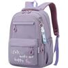 MIRVOUE Zaino ragazze per laptop, grande cartella scuola primaria(Viola) | Zaino rosa con apertura posteriore a zip, spalline imbottite, capiente per libri & laptop, leggero per elementari