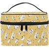 Sawhonn Simpatico Cartone Animato Gattino Gatto Beauty Case da Viaggio Donna Cosmetici Borsa Trucchi Make up Trucco Borse Makeup Organizzatore Ragazza
