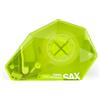 SAX ICEBERG Dispenser per nastro adesivo a una mano, verde, incl. 1 x nastro, funzionamento a una mano, per il controllo della lunghezza quando si attacca