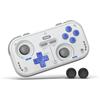 IINE Retro Pocket,Controller di Gioco Wireless Compatto con Joystick Hall Effect, Pulsanti Personalizzabili, Frequenza di Polling 1000Hz, Compatibile con PC/Smartphone/Tablet/Console (Grigio)