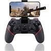 cigemay Gamepad, Joystick Controller Wireless per Telefono Bluetooth, Funzione analogica L-T/R-T, per Smart Phone/Tablet/Smart TV