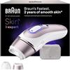 Braun Skin I·Expert Epilatore Luce Pulsata Smart, 2 Testine, PL7220 Bronzo