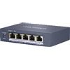 HIKVISION DS-3E0505P-E/R - Repeater PoE Gigabit 5 Porte, 1 PoE IN + 4 PoE OUT, Budget 60 W
