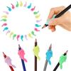 Notoke 30 pezzi di supporto per penna per bambini, manici in silicone, portapenne, portapenne, portapenne, per bambini, ergonomico, per diverse penne, matite, maniglie