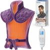 RENPHO Cuscinetto riscaldante ponderato per collo, spalle e schiena | 6 livelli di calore, 3 timer auto, flanella morbida lavabile, CE, anti-surriscaldamento, controller rimovibile