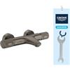 GROHE Precision Feel - Miscelatore Termostatico Vasca a Parete con CoolTouch (Deviatore Vasca/Doccia, Impugnatura Zigrinata, Pulsante di Sicurezza a 38°C), Grigio Antracite Spazzolato, 34788AL0
