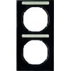 Hager Marco con portaetiquetas 2EV, R.3, negro, brillo