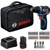 Bosch Professional Bosch PRO HEAVY DUTY GSB12V-32 Trapano avvitatore con percussione 12V (GBA12V-20, GAL 12V-20, AC 36 pz., borsa portautensili)