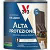 V33 Smalto per Legno Alta Protezione Grigio Antracite 0,5L