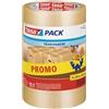 Tesa 57008-00000-01 Nastro da Imballo, 3 Pezzi, Trasparente | Nastro Adesivo per Pacchi con Supporto in PP - Privo di Solventi e Resistente agli UV, Silenzioso