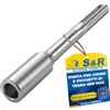 S&R Punta per Chiodi da Terra SDS-Max 250x20mm Acciaio 40Cr Temprato | Inseritore per Picchetti a Terra · Acciaio 40CrMo Temprato Forgiato a Stampo · Driver ideale per Messa a Terra e Recinzioni