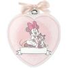 VALENTI & CO. Disney Minnie Capoculla a Cuore in Legno 13x15 cm | regalo nascita e battesimo, personalizzabile col nome, da appendere alla culla, fiocco nascita