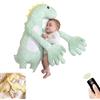 AFVEXILLON Cuscino con Mano Che Batte per Neonato | Cuscino per Carezze, Aiuto per Dormire a Forma di Dinosauro con Timer a Tocco Delicato, Intelligente Lenitivo