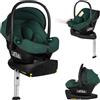 Lionelo Astrid i-Size Set Plus seggiolino auto con base ISOFIX 40-87 cm | Base girevole 180°, installazione contro marcia, protezione laterale, poggiatesta Memory Foam e inserto traspirante Dri-Seat