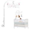 Tunejoy Supporto Giostrina Lettino Regolabile Culla Braccio Mobile con Carillon Meccanico Giostrina per Culla Neonato e Bambini