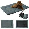 bangminda Cuscino per Cani Cuccia Cane Esterno Tappeto Cane Impermeabile Tappetino Pieghevole per Cani Lettino da Viaggio per Cani Aperto, 90x60 cm, Grigio