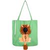 JZ Compatibile con Piccolo Gatto Carrier per Cani di piccola taglia, Borsa di tela Pet Borse per viaggi, Portatile Pet Bag Carrier For (6-8 KG Pet) - Green Lion