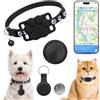 PACHACOG Collare GPS Gatto, GPS per Cani e Gatto Compatibile con iOS e Android, Senza Abbonamento, Posizionamento Globale, Riproduzione del Percorso di 7 Giorni, Impermeabile IP67, Adatto a Cani/Gatti/Bagaglio