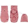 Ferribiella Pile Termico per Cani Polarotto, Maglia in Poliestere e Spandex, Collo Alto Incrociato, per Inverno, Rosa e Blu, con Foro Passacoda e Asola per Collare (Rosa, 40 cm)