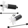CENGPXGH Girante di ricambio rotore, albero in acciaio da 2,5 m | Girante filtro miniatura per pompe con 2 m/2,5 m H/L
