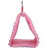 Hidyliu Amaca Sospesa per Uccelli, Tenda Calda e Morbida per Piccoli Animali Domestici, Pappagalli, Criceti, 24 X 17 X 18 Cm (Gufo)