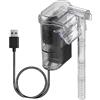 Generico Filtro interno 'acquario | Filtro acquario | Filtro a basso rumore per serbatoio di pesce e tartaruga | Filtro USB compatto 2,5 W, 250 L/H, tranquillità e salva per l'acqua pulita in Nano Acquari
