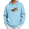 Generic Plush - Felpa con cappuccio a canguro per animali domestici, con tasche per | Divertente borsa per il trasporto a maniche lunghe per cuccioli e gatti
