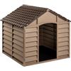 Avanti Trendstore - Kennel - Cuccia per cani in plastica sia per l'esterno che per l'interno, disponibile nel colore Moka. Dimensioni LAP: 78x80,5x84,5cm