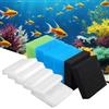 Nakutita Spugnette filtranti per acquario, per Juwel Compact/Bioflow 3.0/M | Schiuma filtrante per acquario, 2 blu fine 1 blu grossolana 1 spugna verde, 2 carbone attivo e 5 spugne filtranti bianche