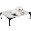 BVAGSS Letto cane rialzato, brandina rinfrescante a rete per cane gatto estate lavabile XH086 (Beige,M)