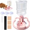 Generico Fontana Per Animali D'Acqua Automatica Con Ventose | Dispenser automatico d'acqua per gatti con bottiglia da 630ml Per Cuccioli Cani Di Piccola Taglia Balcone Esterno Interno