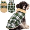 Queenmore Cappotto Cane Grande Caldo Impermeabile Per Bassotto | Bulldog Francese, Greyhound, Border Collie, Labrador, In Città E Al Parco, Stile E Funzionalità Per Ogni Occasione (Plaid,XL)