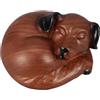 BESPORTBLE Urna per Ceneri di Cane Dormiente in Resina, Memoriale | Piccole Ceneri di Animale e Cane, Finitura Liscia, Apertura Semplice, Manutenzione Facile