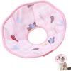 Rainway Collare Per Gatti, Collare Regolabile In PVC Morbido Con Design Orso Rosa, Anti-Perdita E Protezione Morso Per Gatti E Cani Di Piccola Taglia Dopo L'Intervento Chirurgico, XS