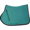 TGW RIDING Sottosella per cavallo inglese di alta qualità, trapuntato, design quadrato, disponibile in rosa, verde menta e rosso, ecc., multiuso, con cinghie per sottopancia (turchese)