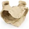 QWORK® Acquario Grotta 14x14x8cm Giallo Sabbia - Rifugio per Pesci e Rettili