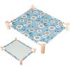 Generic Letto per cani rialzato reversibile traspirante rialzato lavabile letto per | Culla estiva rimovibile per cuccioli, gabbia, gabbia, divano, pavimento, patio, balcone, auto