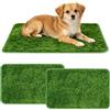 WARMWOO 2 toilette per cani, L 46 x 70 cm, per interni, lettiera per cani, per la casa, il balcone, l'appartamento, ad alta assorbenza, WC per cani, erba artificiale per casa e in viaggio (sigillata)